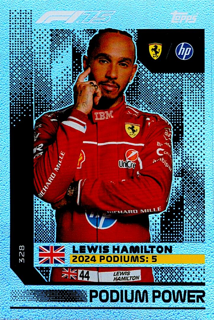 Turbo Attax 2025 PODIUM POWER LEWIS HAMILTON nº328
