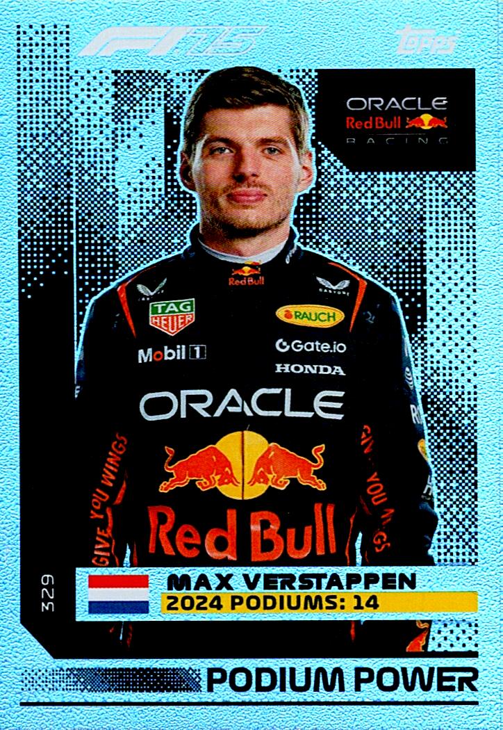 Turbo Attax 2025 PODIUM POWER MAX VERSTAPPEN nº329