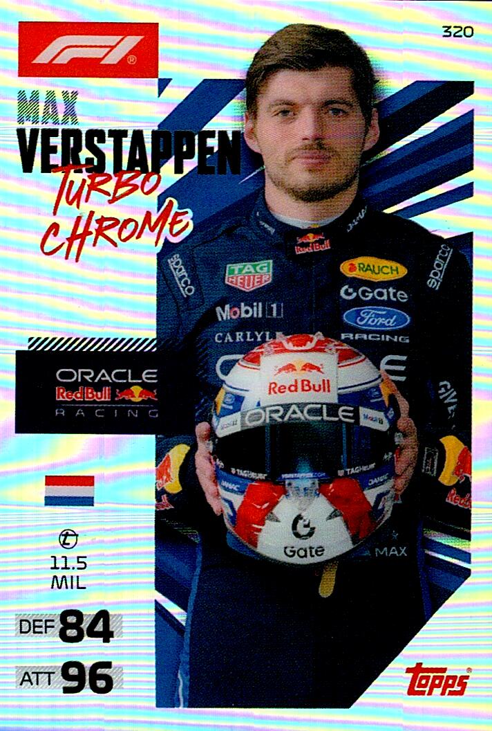 TURBO ATTAX FORMULA 1 2026 MAX VERSTAPPEN TURBO CHROME Nº320