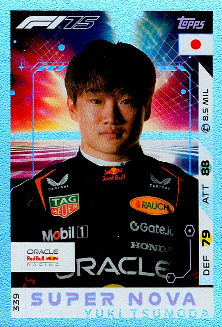 Turbo Attax 2025 SUPER NOVA YUKI TSUNODA nº339