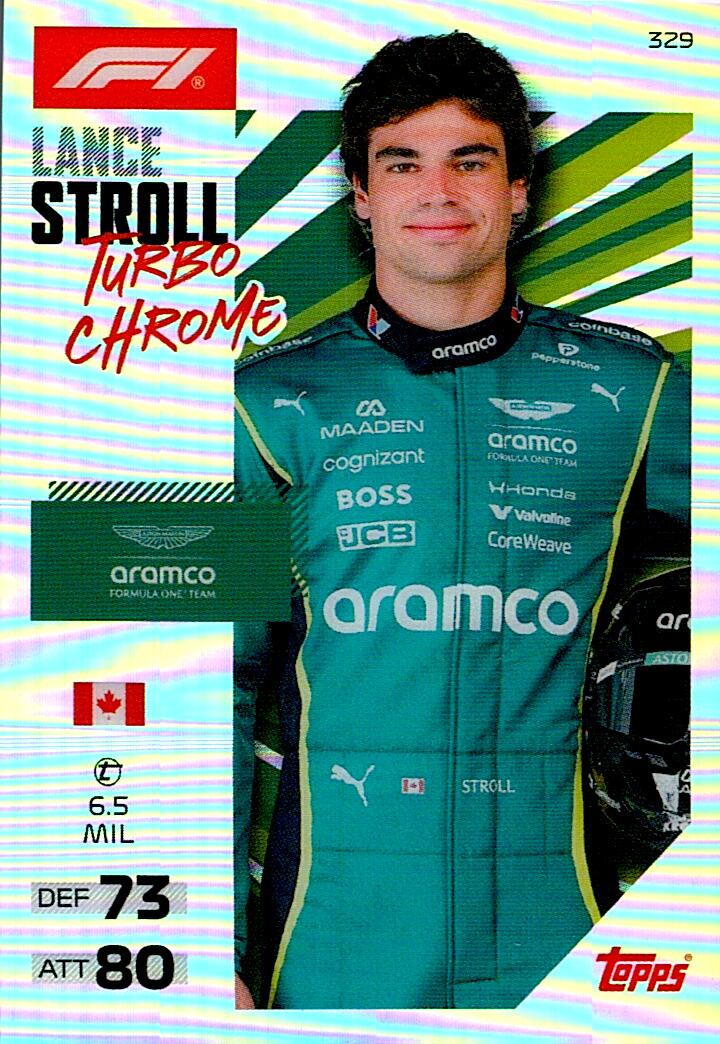 TURBO ATTAX FORMULA 1 2026 LANCE STROLL TURBO CHROME Nº329