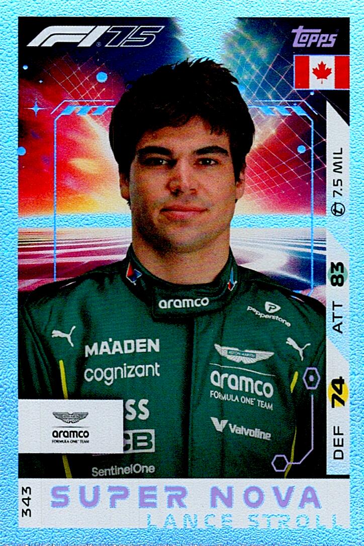 Turbo Attax 2025 SUPER NOVA LANCE STROLL nº343