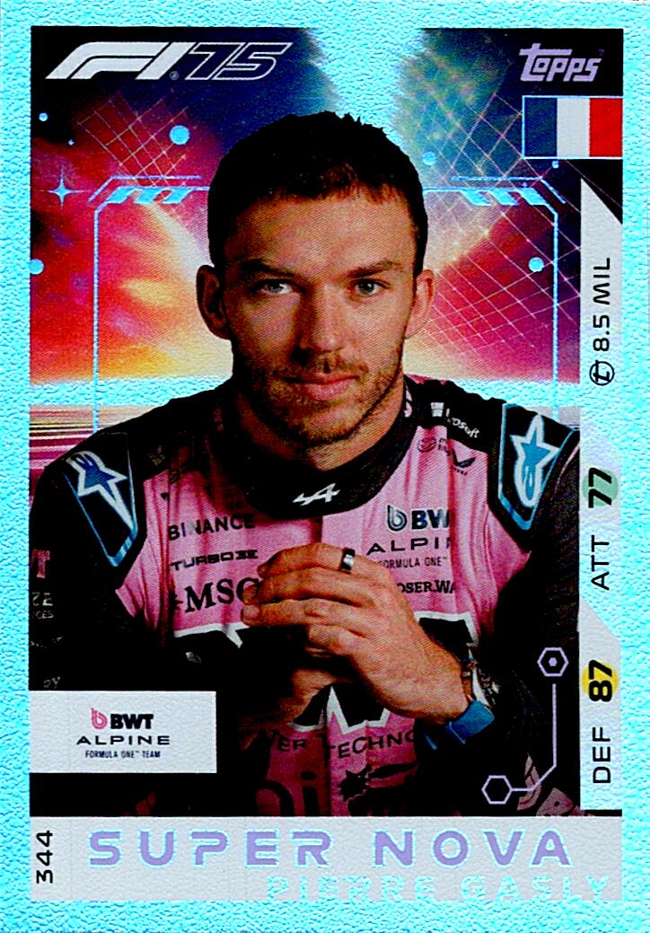 Turbo Attax 2025 SUPER NOVA PIERRE GASLY nº344