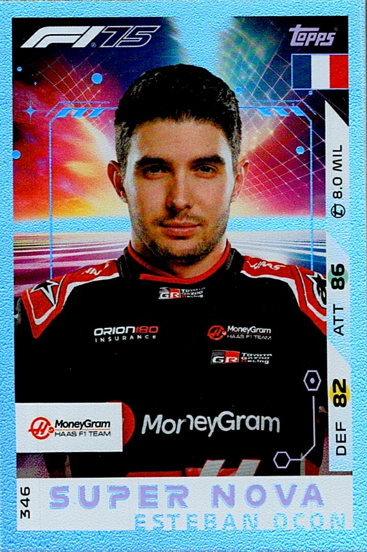 Turbo Attax 2025 SUPER NOVA ESTEBAN OCON nº346