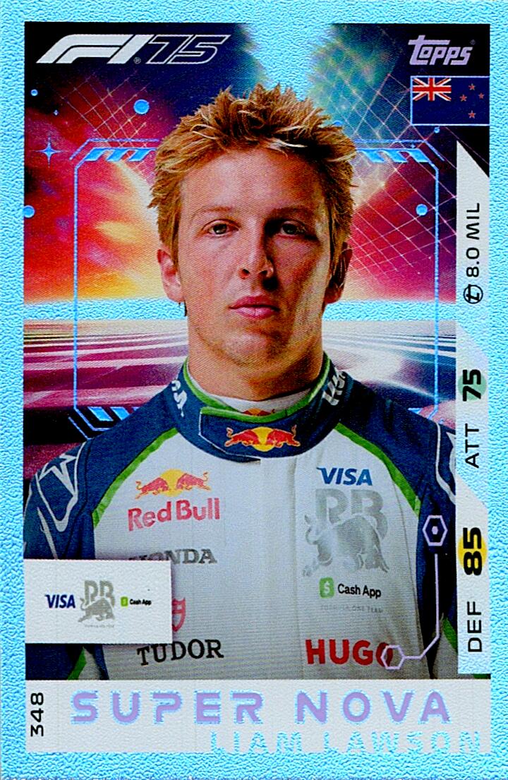 Turbo Attax 2025 SUPER NOVA LIAM LAWSON nº348