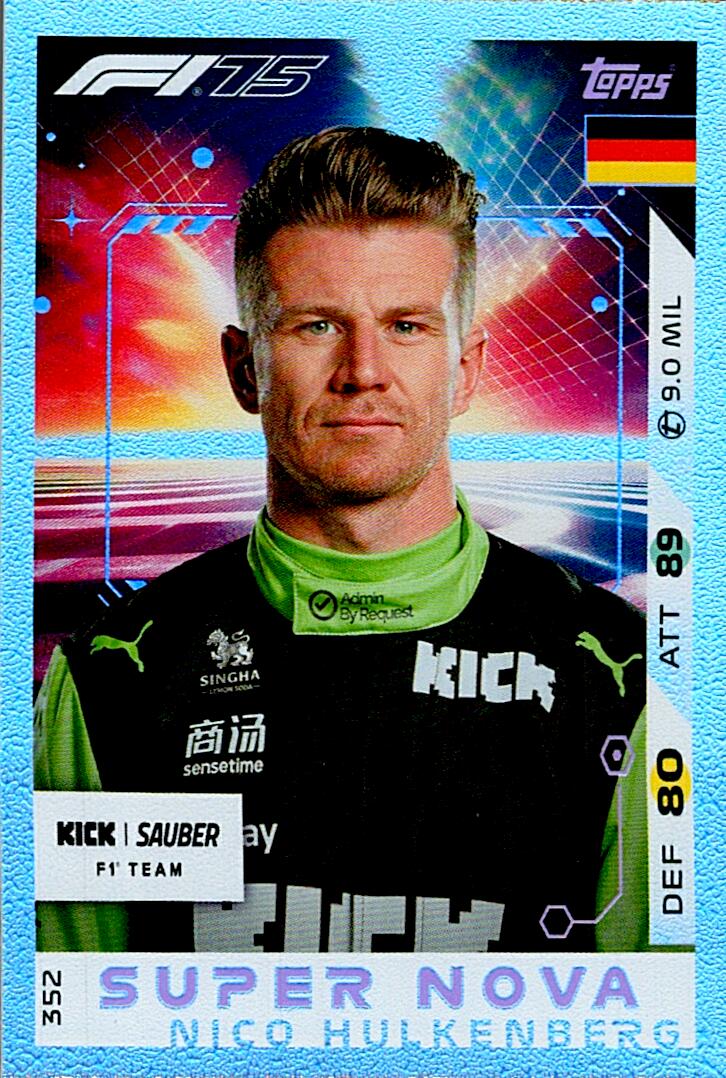 Turbo Attax 2025 SUPER NOVA NICO HULKENBERG nº352