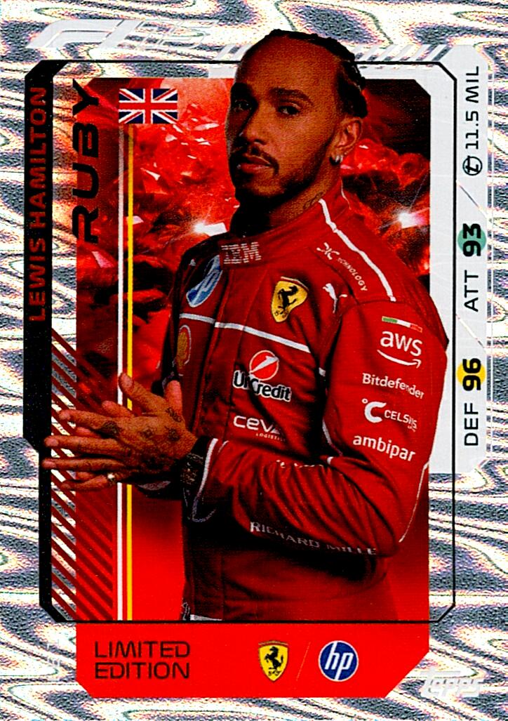 Turbo Attax 2025 LIMITED EDITION LEWIS HAMILTON nºLE1