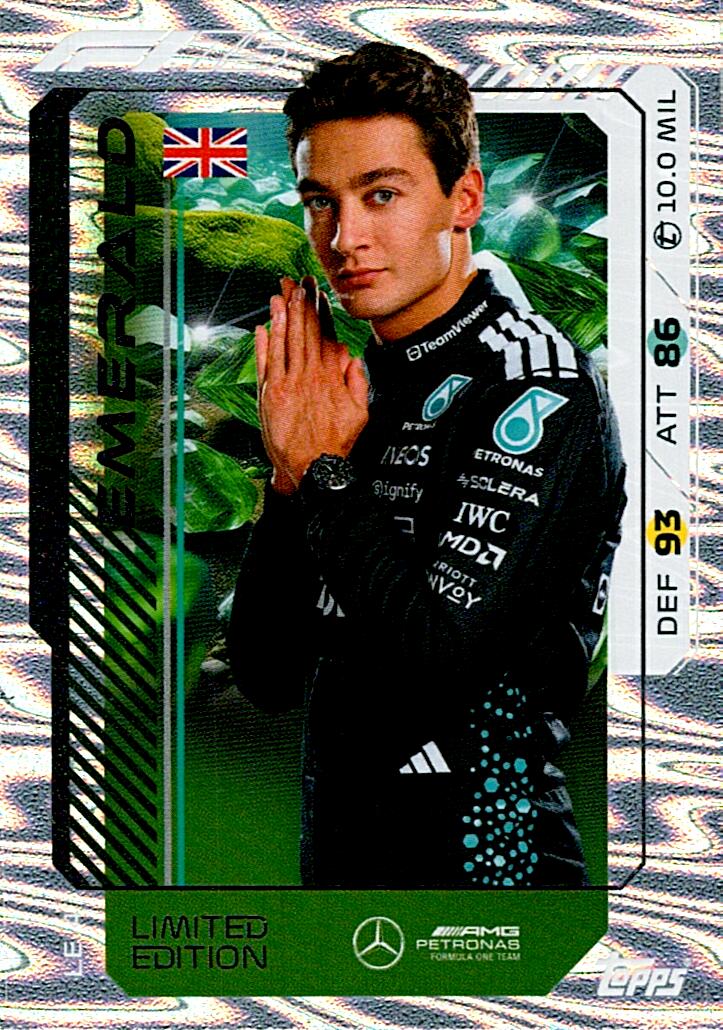 Turbo Attax 2025 LIMITED EDITION GEORGE RUSSELL nºLE4