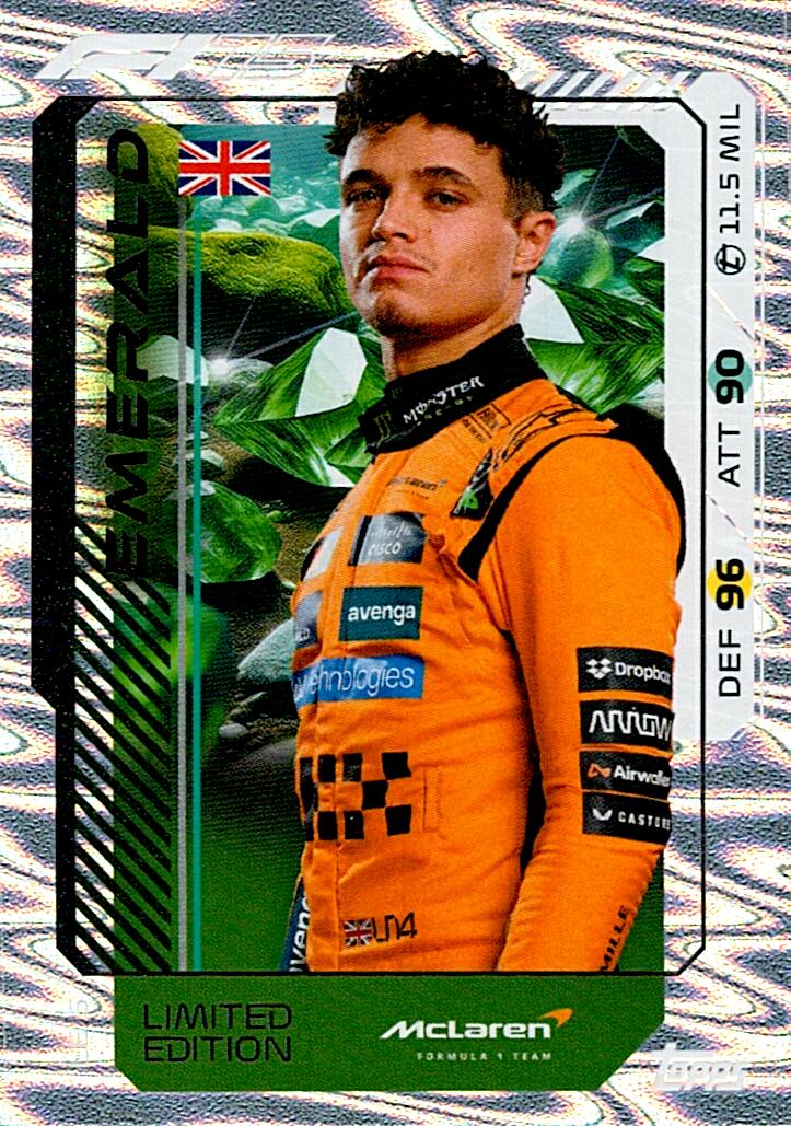 Turbo Attax 2025 LIMITED EDITION LANDO NORRIS nºLE5