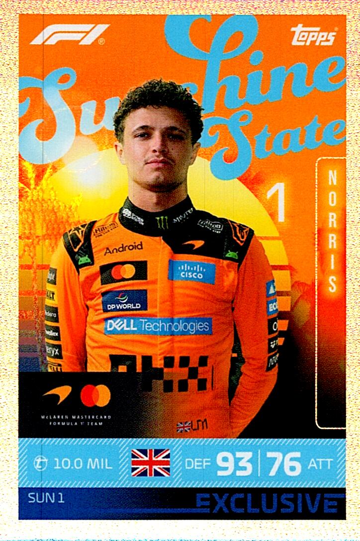 TURBO ATTAX FORMULA 1 2026 LANDO NORRIS NºSUN1