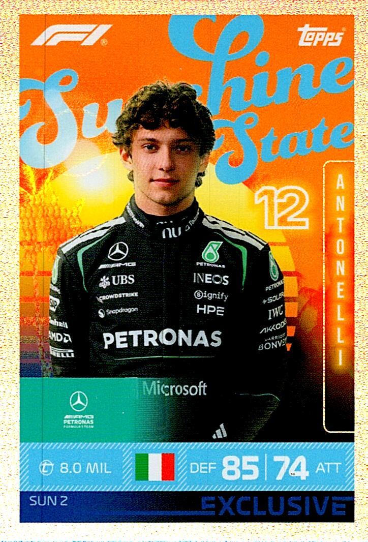 TURBO ATTAX FORMULA 1 2026 KIMI ANTONELLI NºSUN2