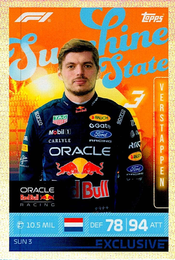 TURBO ATTAX FORMULA 1 2026 MAX VERSTAPPEN NºSUN3