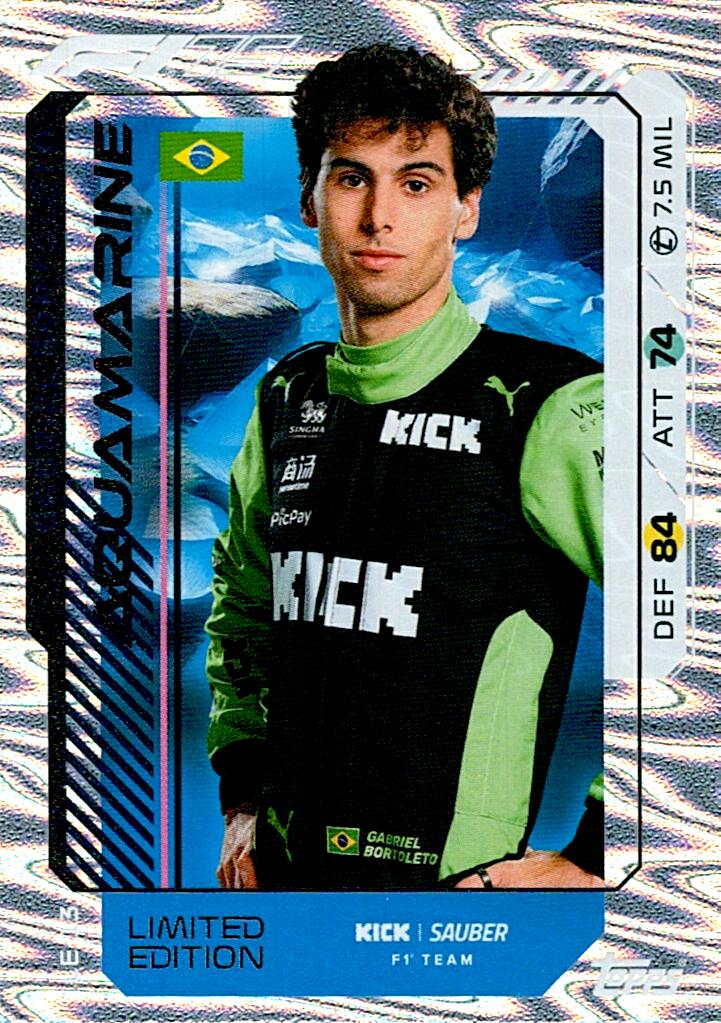 Turbo Attax 2025 LIMITED EDITION GABRIEL BORTOLETO nºLE13