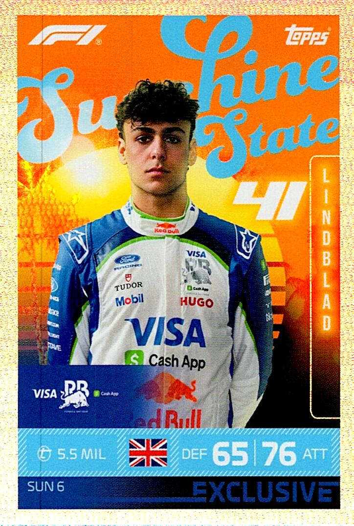 TURBO ATTAX FORMULA 1 2026 ARVID LINDBLAD NºSUN6