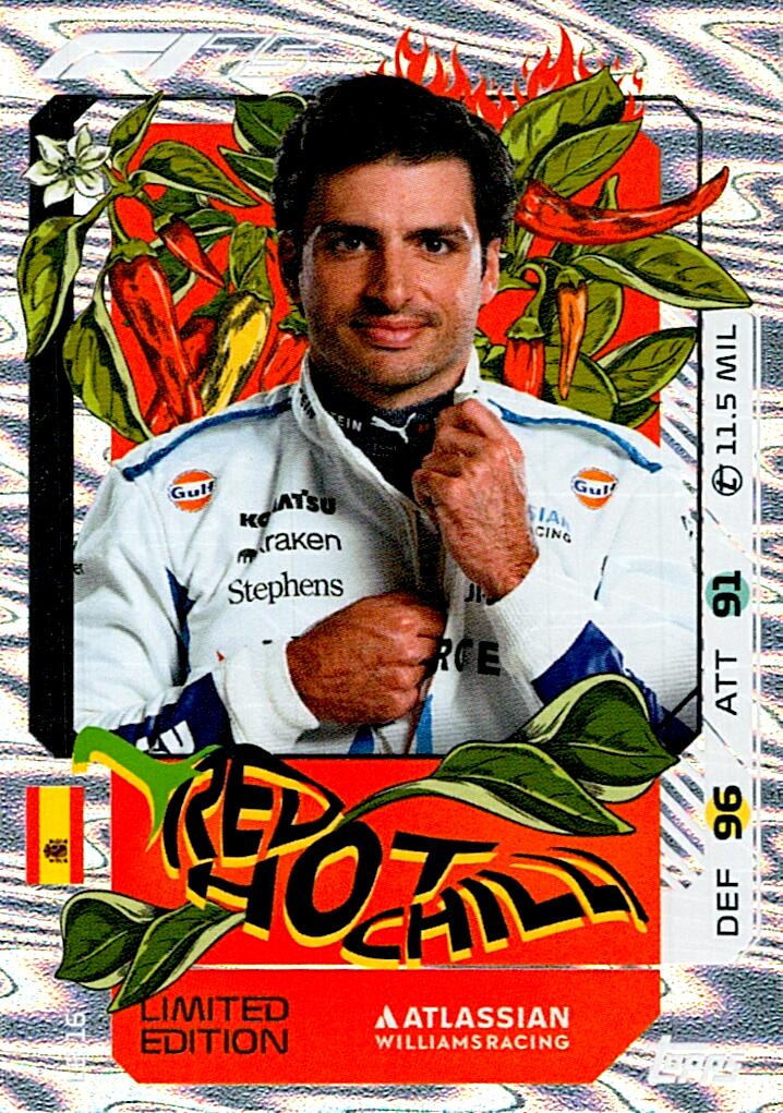 Turbo Attax 2025 LIMITED EDITION CARLOS SAINZ nºLE16
