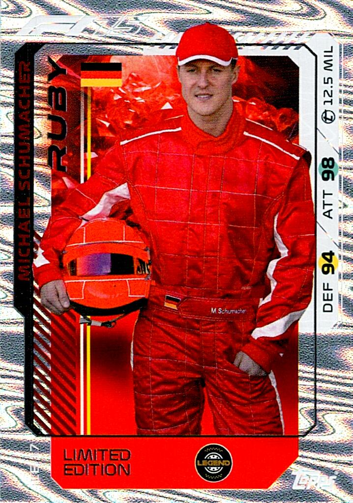 Turbo Attax 2025 LIMITED EDITION MICHAEL SCHUMACHER nºLE17