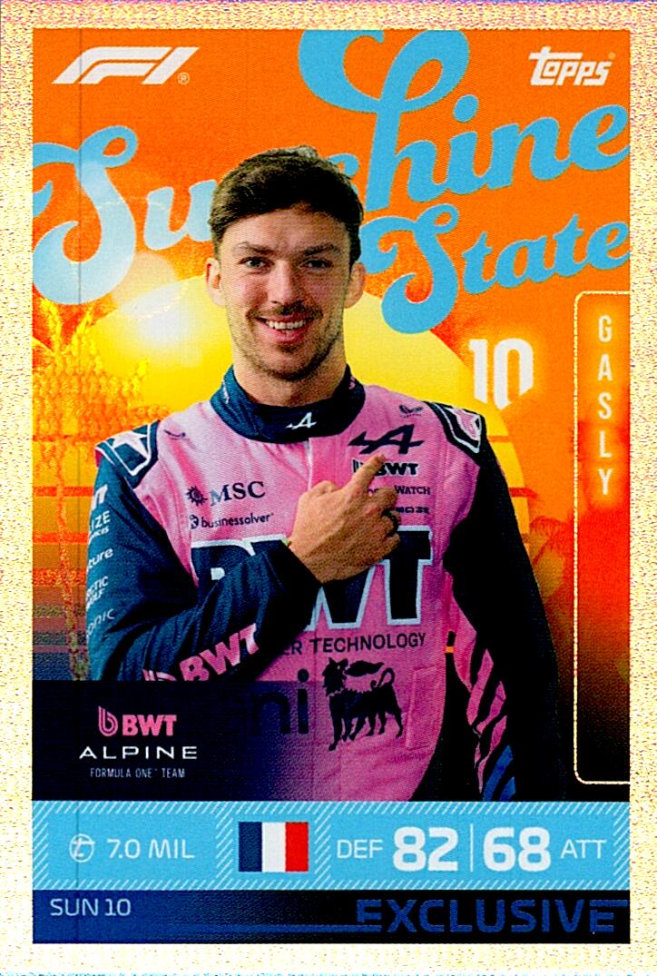 TURBO ATTAX FORMULA 1 2026 PIERRE GASLY NºSUN10
