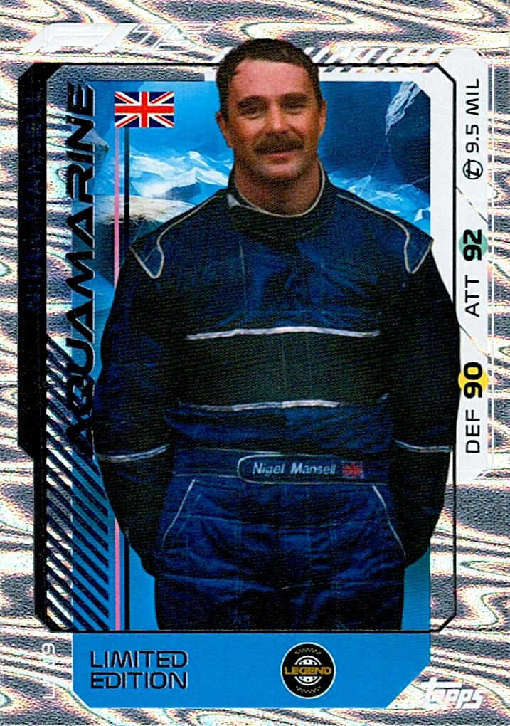 Turbo Attax 2025 LIMITED EDITION NIGEL MANSELL nºLE19