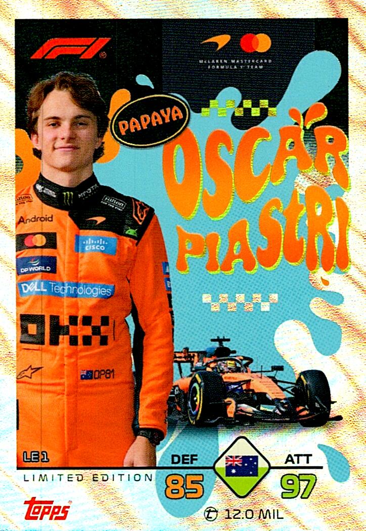 TURBO ATTAX FORMULA 1 2026 OSCAR PIASTRI LIMITED EDITION NºLE1