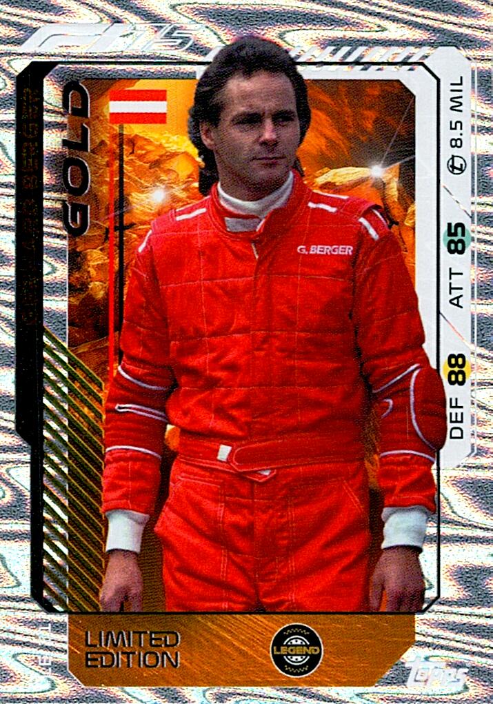 Turbo Attax 2025 LIMITED EDITION GERHARD BERGER nºLE21