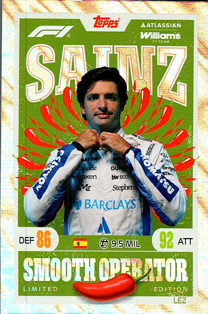 TURBO ATTAX FORMULA 1 2026 CARLOS SAINZ LIMITED EDITION NºLE2