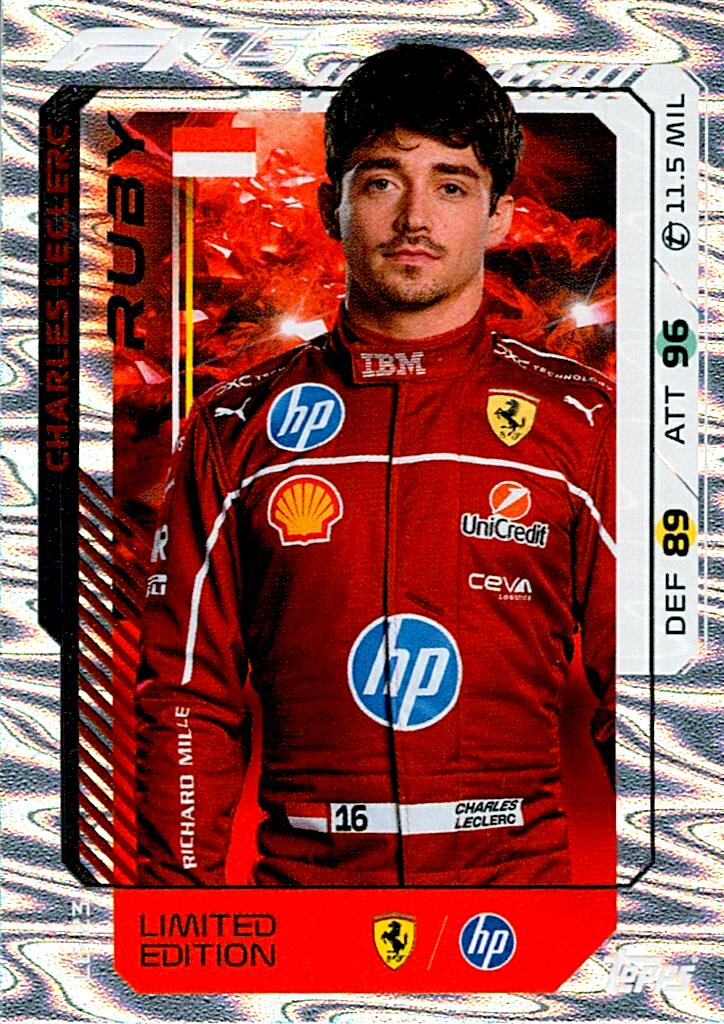 Turbo Attax 2025 LIMITED EDITION CHARLES LECLERC nºLE23