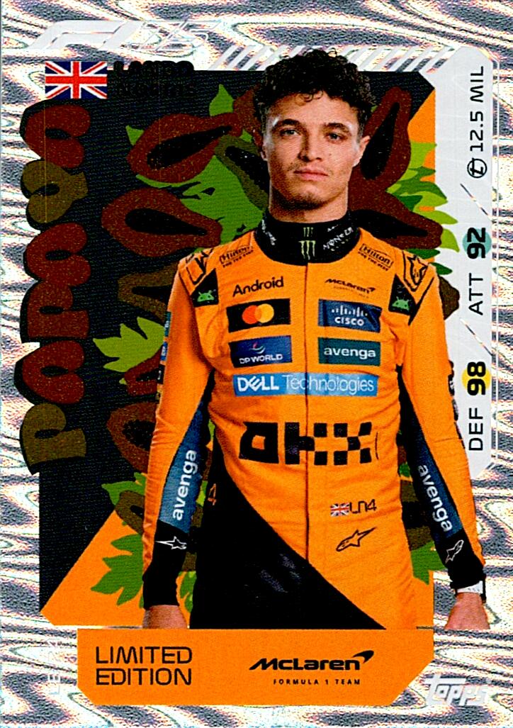Turbo Attax 2025 LIMITED EDITION LANDO NORRIS nºLE24