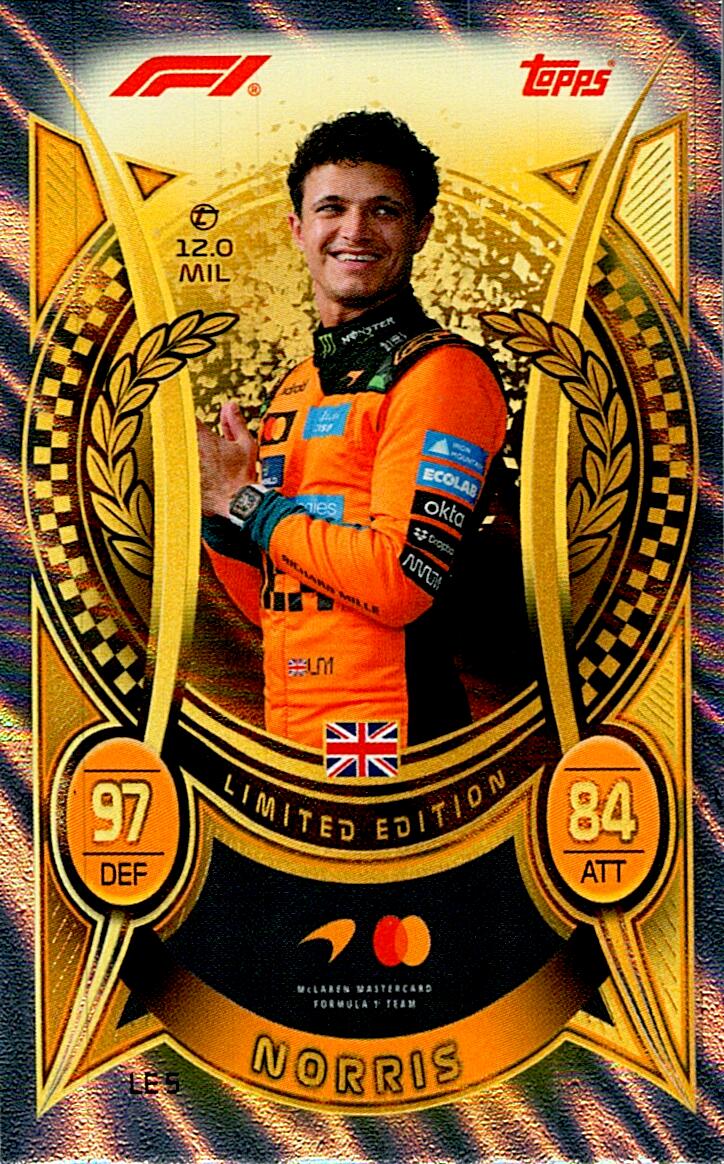 TURBO ATTAX FORMULA 1 2026 LANDO NORRIS LIMITED EDITION NºLE5