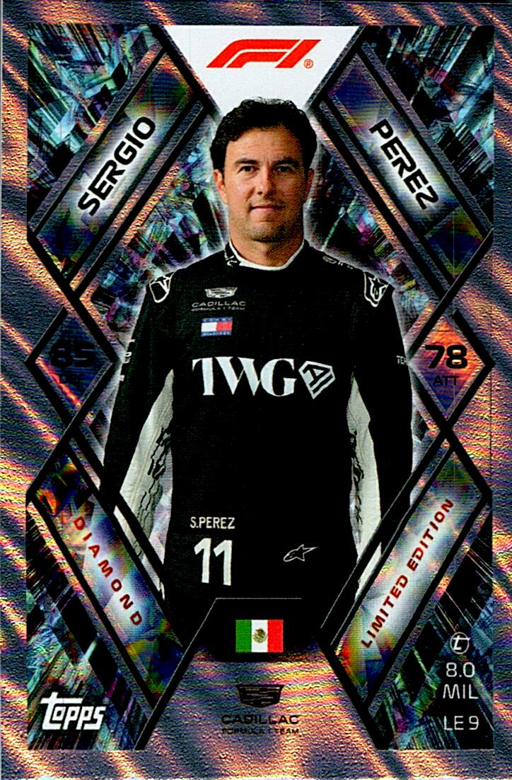 TURBO ATTAX FORMULA 1 2026 SERGIO PEREZ LIMITED EDITION NºLE9