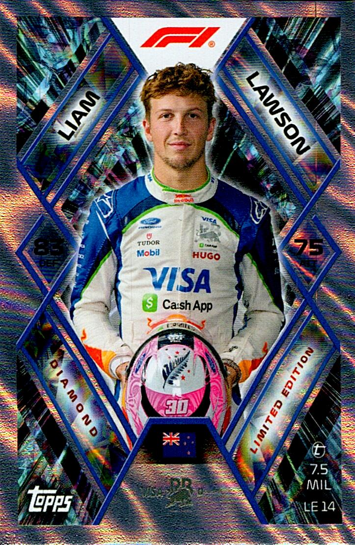 TURBO ATTAX FORMULA 1 2026 LIAM LAWSON LIMITED EDITION NºLE14
