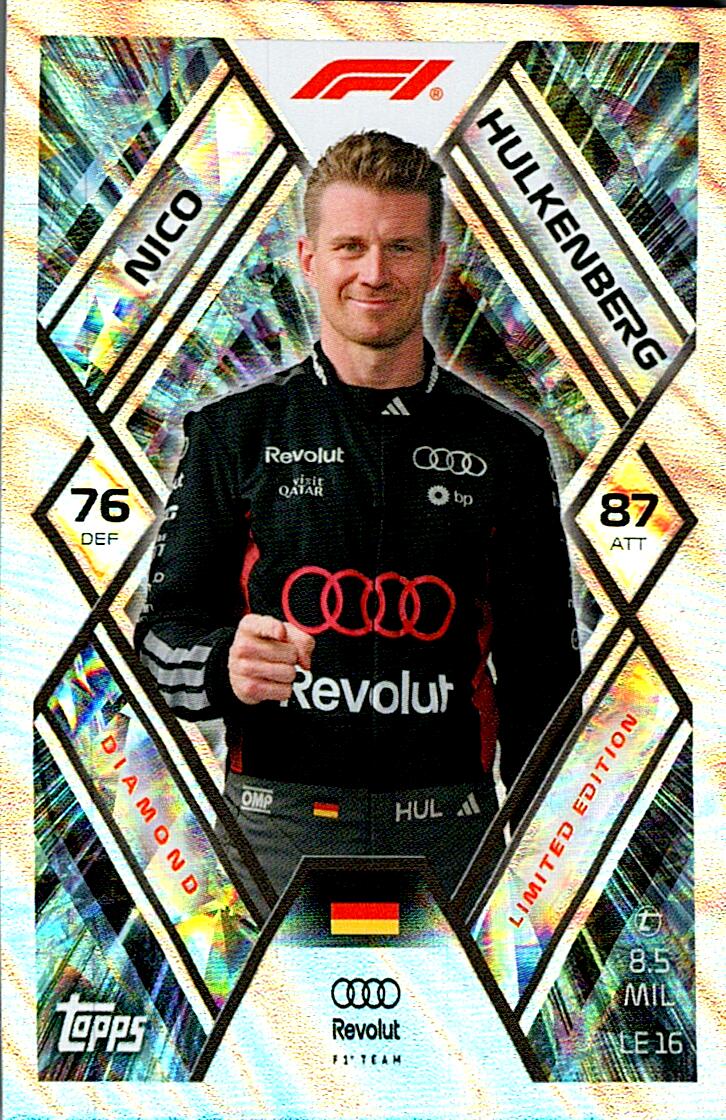 TURBO ATTAX FORMULA 1 2026 NICO HULKENBERG LIMITED EDITION NºLE16