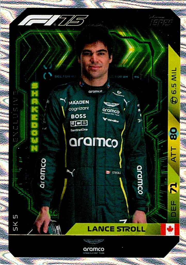 Turbo Attax 2025 EXCLUSIVE SHAKEDOWN LANCE STROLL nºSK5