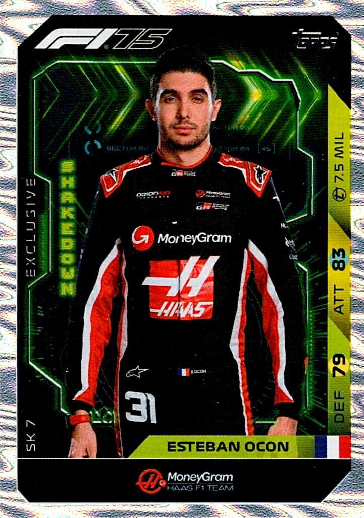 Turbo Attax 2025 EXCLUSIVE SHAKEDOWN ESTEBAN OCON nºSK7