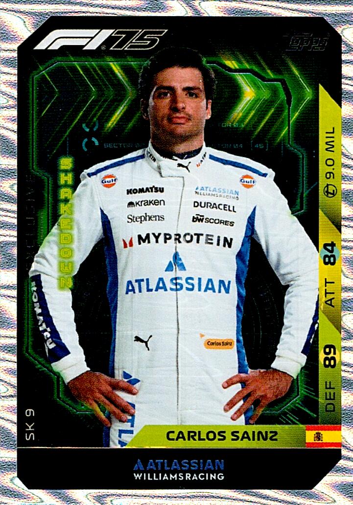 Turbo Attax 2025 EXCLUSIVE SHAKEDOWN CARLOS SAINZ nºSK9