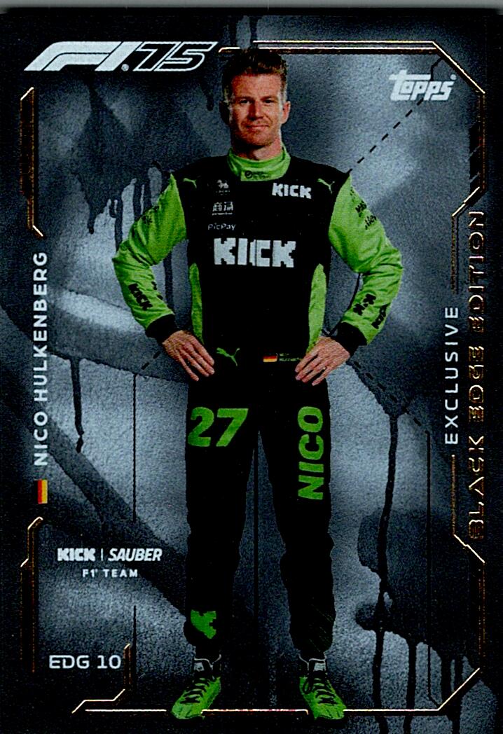 Turbo Attax 2025 BLACK EDGE EDITION NICO HULKENBERG nºEDG10