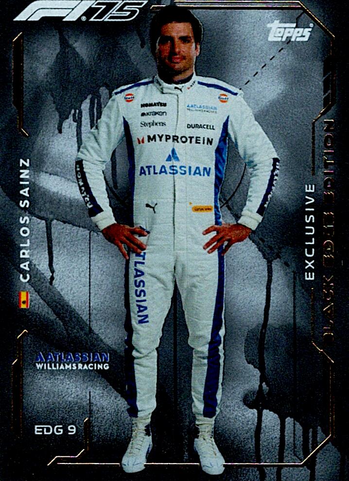 Turbo Attax 2025 BLACK EDGE EDITION CARLOS SAINZ nºEDG9