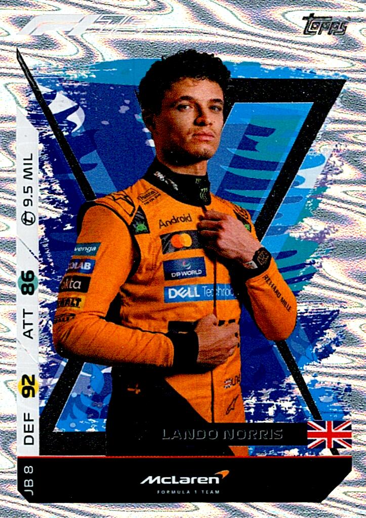 Turbo Attax 2025 EXCLUSIVE X LANDO NORRIS nºDJB8