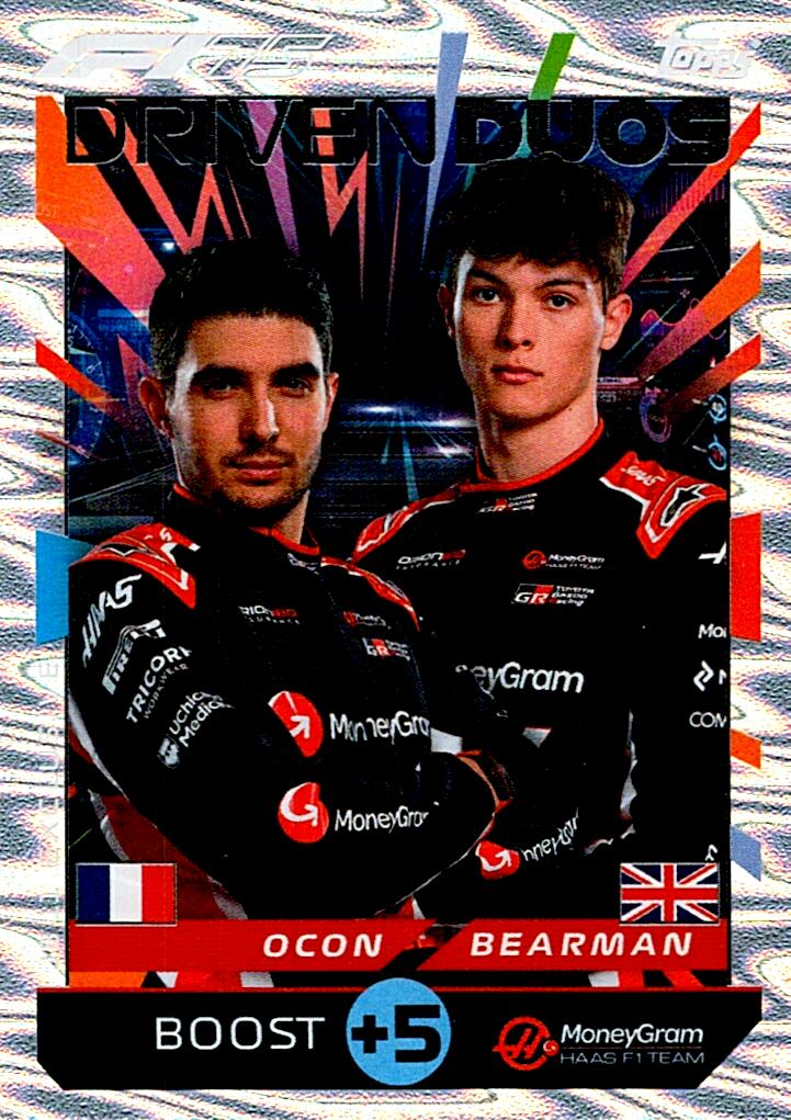 Turbo Attax 2025 EXCLUSIVE DRIVEN DUOS OCON / BEARMAN nºDJB11