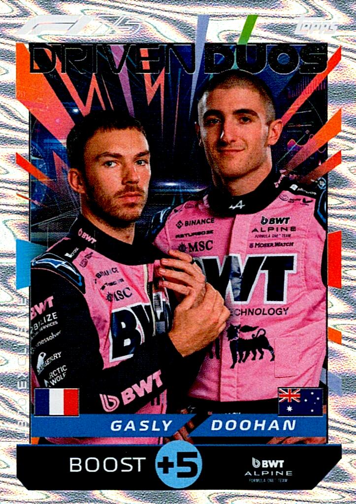 Turbo Attax 2025 EXCLUSIVE DRIVEN DUOS GASLY / DOOHAN nºDJB10