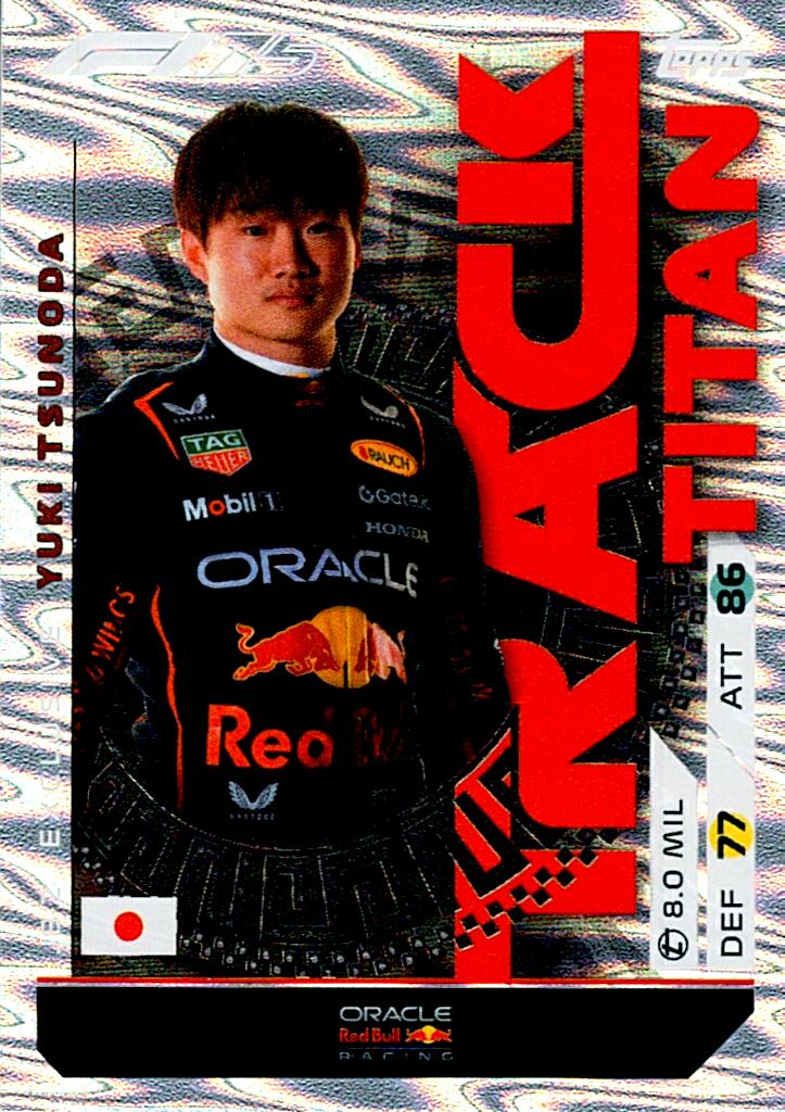 Turbo Attax 2025 EXCLUSIVE TRACK TITAN YUKI TSUNODA nºDJB2