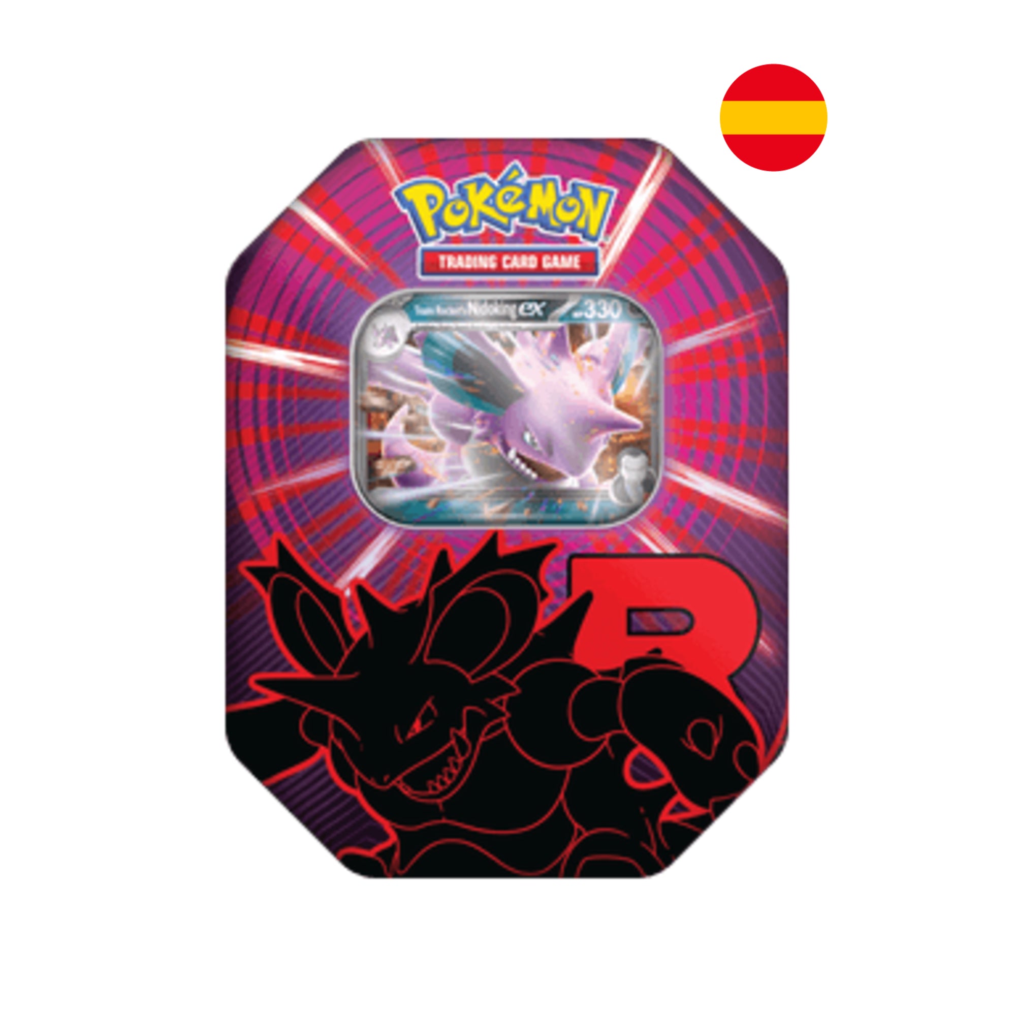 POKEMON TGC LATA TEAM ROCKET NIDOKING EX - 4 SOBRES ESPAÑOL