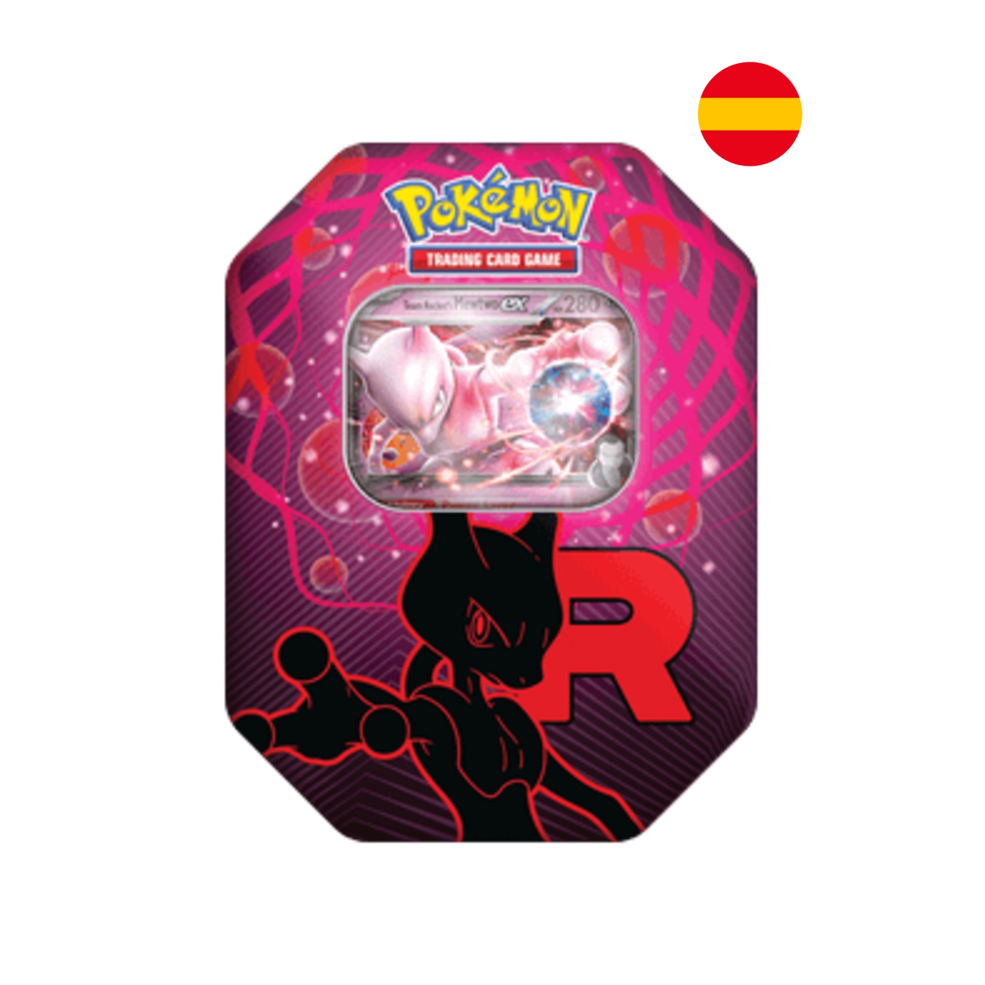 POKEMON TGC LATA TEAM ROCKET MEWTWO EX - 4 SOBRES ESPAÑOL