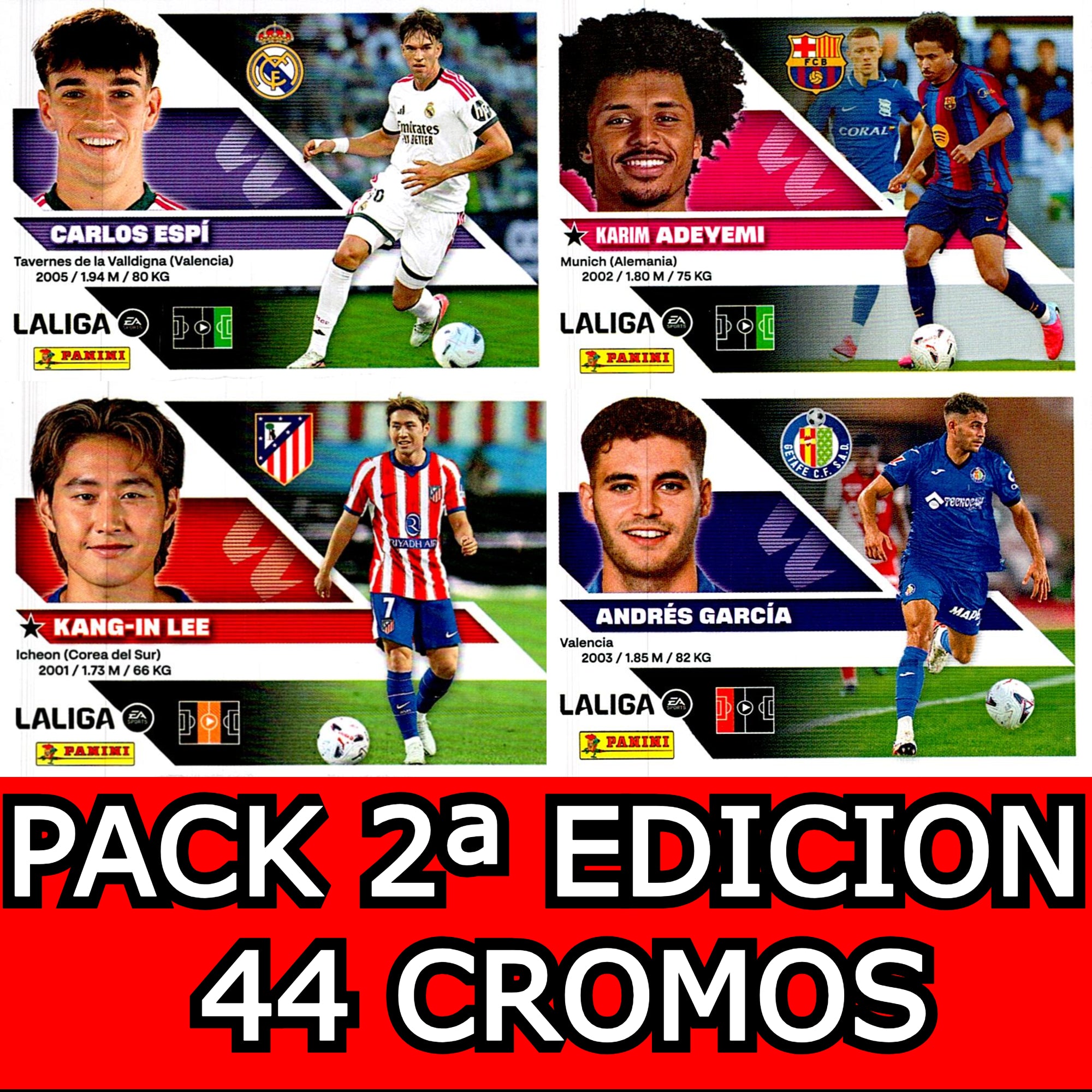 LIGA ESTE 20226/2027 PACK 2ª EDICION COMPLETO (44 CROMOS)