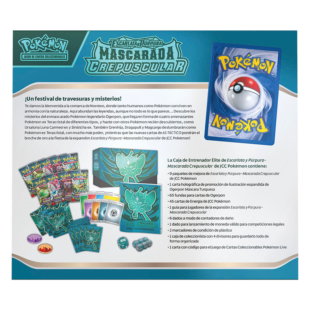POKEMON TCG ETB - CAJA ELITE DE ENTRENADORES MASCARADA CREPUSCULAR (ESPAÑOL)
