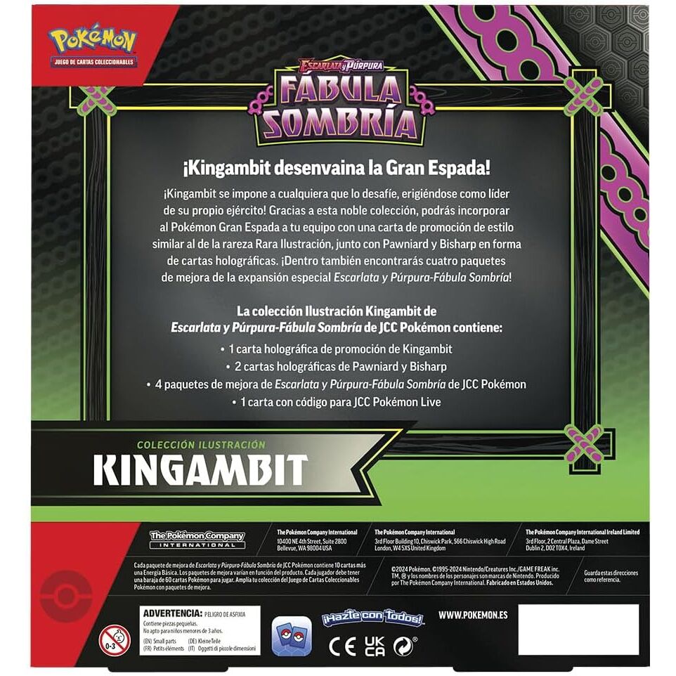 POKEMON TCG KINGAMBIT FABULA SOMBRIA BLISTER 4 SOBRES (ESPAÑOL)