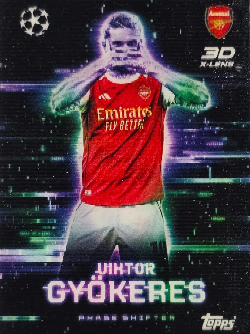 TOPPS MATCH ATTAX EXTRA 2025/26 VIKTOR GYÖKERES 3D X-LENS NºPS-VG