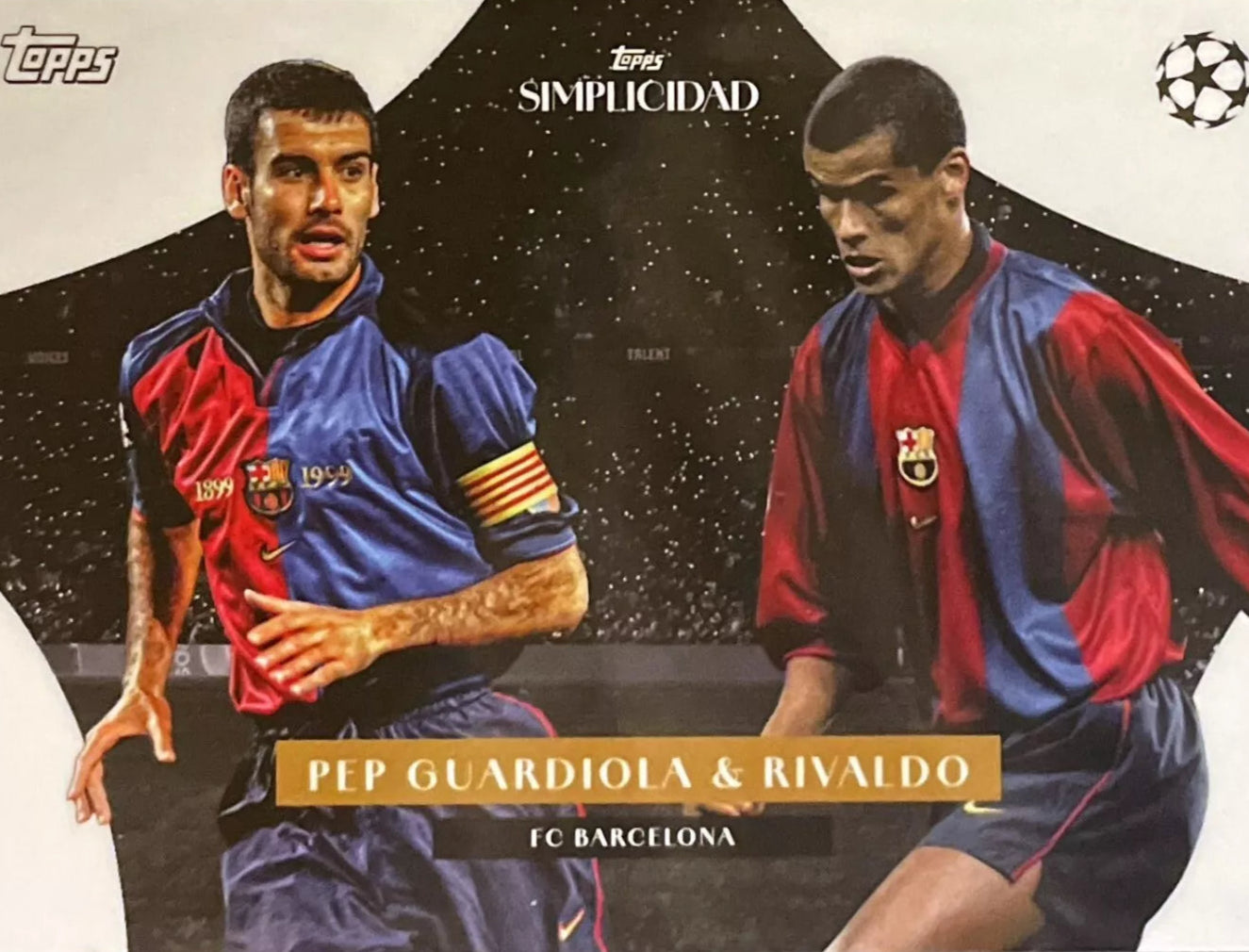 TOPPS SIMPLICIDAD 2023/2024 PEP GUARDIOLA Y RIVALDO
