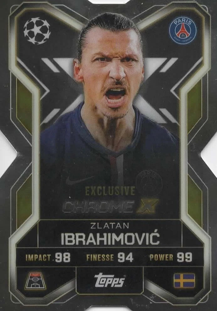 TOPPS MATCH ATTAX EXTRA 2025/26 ZLATAN IBRAHIMOVIC CHROME X NºCX10