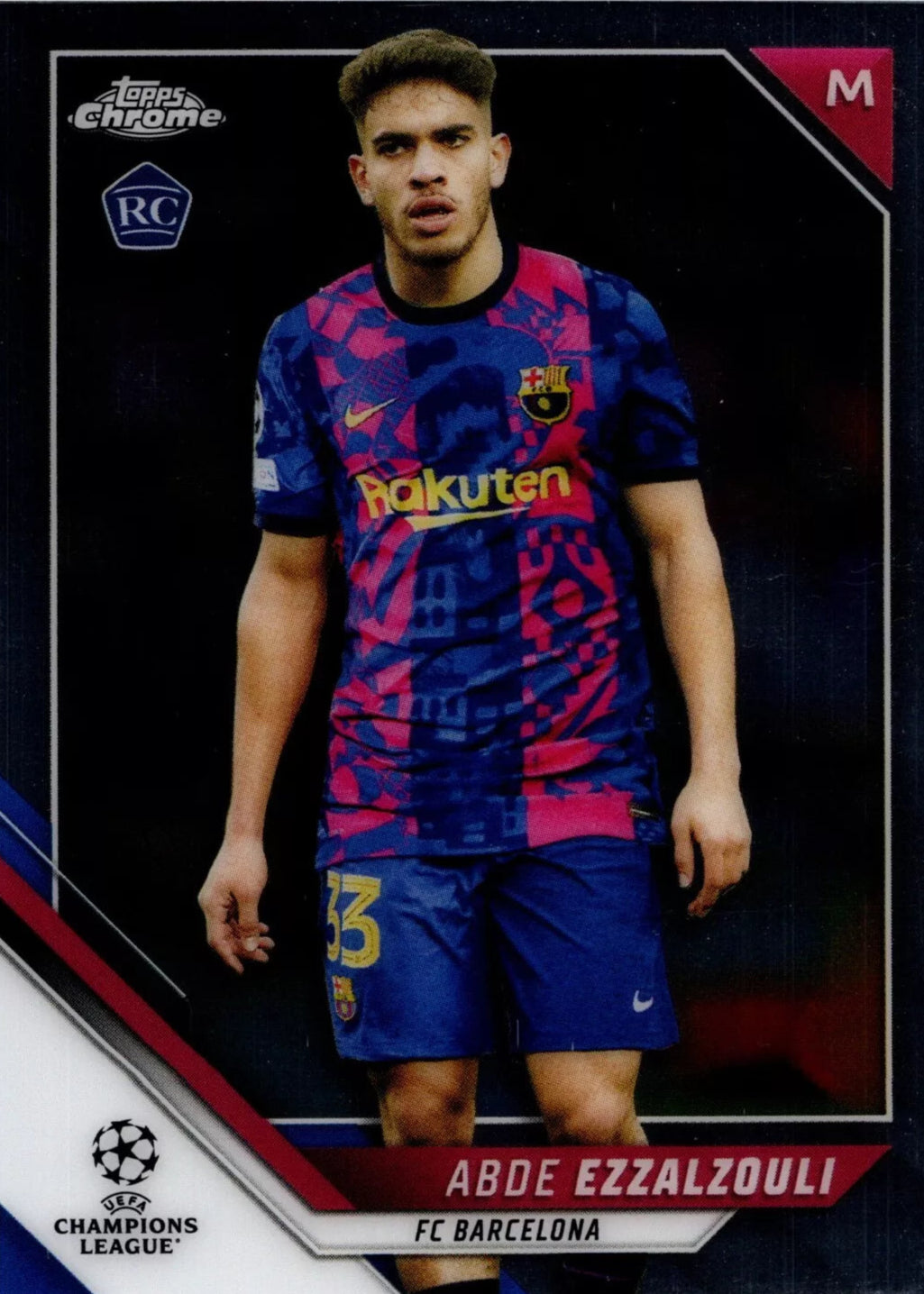 TOPPS CHROME UCL 2021/2022 ABDE EZZALZOULI Nº165 ROOKIE